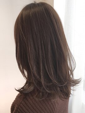 ルエ(rue) 【rue京都】30代・40代斜3Dカラーグレージュアシメクラシカル