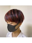U24学割/メンズハイライトカラー/マッシュ/西原晃