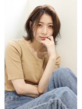 クラン(Chlan) 透け感ハイライトでオリーブカラー★