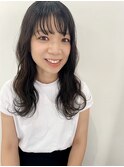 ダークカラー×ロングスタイル