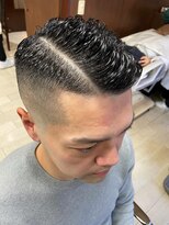 オムヘアー (HOMME HAIR) 【HOMME HAIR 稲田】 サイドパート フェード スタイル