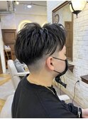 〈キシタクヘアー〉ツーブロック×フェード