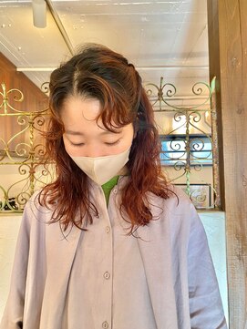 フランチェスカ(Francesca) オレンジカラー ブリーチカラー ハイトーンカラー