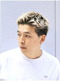 ハイトーンフェードスパイキーショートメンズ流行クロップ