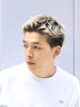 ガズル ハラジュク(GUZZLE HARAJUKU) ハイトーンフェードスパイキーショートメンズ流行クロップ