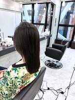 エンディアリング 東銀座(Endearing)&nbsp;黒髪/グレーベージュ/レイヤーロング/前髪パーマ/銀座/東銀座