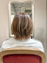 ラウンジ(Lounge)&nbsp;レイヤーボブくびれボブニュアンスカラーハイトーンカラー