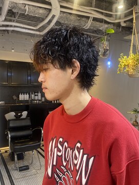 グリーン 高田馬場(green) 【SANA】ミニウルフ×波巻きパーマ