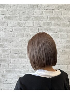 アレスヘア いわき勿来店(Ares’Hairz) ボブ×ミルクティーベージュ