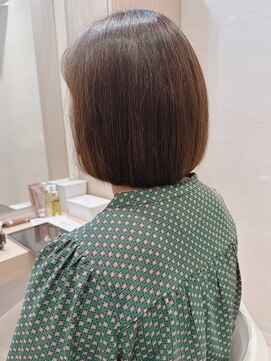 コーエン(cowen) 大人かわいい☆柔らかい丸みを残した前上がりボブ♪縮毛矯正