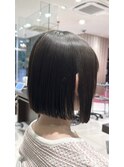 切りっぱなしボブ