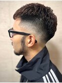 スキンフェード×形状記憶パーマ