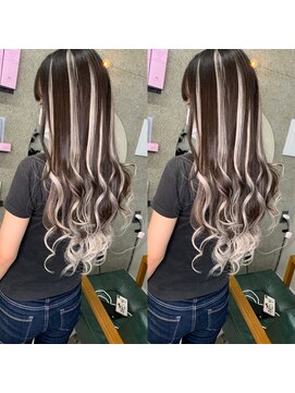 メルシー 福岡天神店(Merci) カラー+エクステ[エクステ/シールエクステ/インナーエクステ]