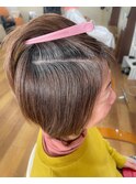 白髪ぼかしハイライト