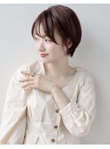 ショートカット×ひし形ショートボブ×前髪あり20代30代40代
