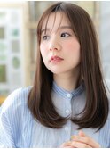 シースルーバングナチュラルエアストレートc6志木20代30代40代