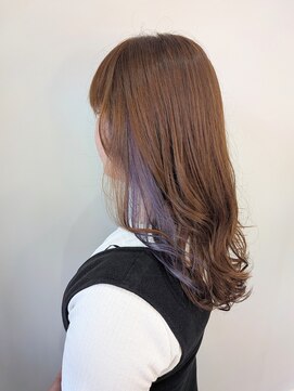 アヤラ オーガニックアンドスパ 東船橋店(AYALA) 【佐藤哲朗】イヤリングカラー/ラベンダーアッシュ/セミロング