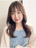 ミニウルフ デジタルパーマ サイドバング 小顔 レイヤー