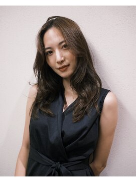 キーチェ 梅田中崎町(keych) レイヤーカット/髪質改善/オリーブベージュ/前髪カット