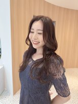 オン キャナルシティ博多前店(on)&nbsp;【哉汰】レイヤーカット/レッドブラウン/顔周りカット20代