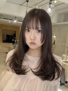 顔まわりレイヤー/前髪カット/レイヤーカット/外苑前