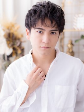 黒髪ルーズパーマ爽やかアクティブショートa大宮20代30代40代