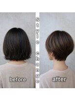 エイミーバイアフロート(amie by afloat) 大人の丸みショートで首元スッキリ美人