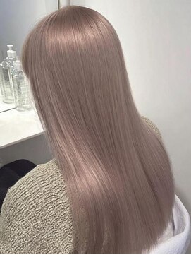 イル(iLe.) ミルクティーベージュブロンドブリーチカラーレイヤーカット