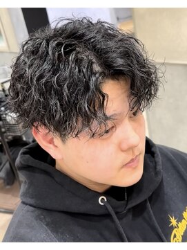 ベル 桑名(BHEL) 桑名ツイストスパイラルパーマレットヘアマッシュウルフカット