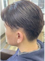 バームヘア(balm hair) 刈り上げツーブロック×縮毛矯正/ブリーチなしカラー◎