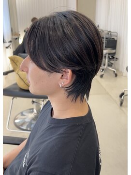 アイズ ヘアー メイク(I's hair make) 曲がる縮毛矯正　ウルフセンターパート
