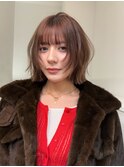 顎ラインの軽やかハッシュボブ＊
