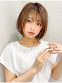 【ひし形ショートボブ】小顔似合わせ×大人可愛い前下がりボブ