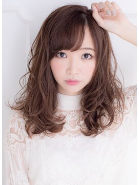 アナザヘアー なんば 高島屋前店(ANAZA hair) cuteセミミディアム♪20代30代40代大人可愛いセミロング/大阪