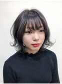 《Nanpu》外ハネ×グレーパープル
