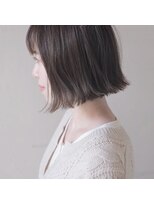 ロジェ(loje)&nbsp;【LOJE】オリーブアッシュ×ぱっつんボブ