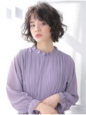 クセっぽいウェーブ×20代個性派強めカール