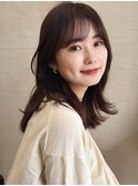 大人かわいい20代30代おすすめ柔らかミディアム/大人ガーリー