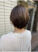 ショートボブ/ラテベージュカラー【千葉】