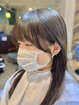 ネオリーブ モカ 川崎チネチッタ店(Neolive mocca)&nbsp;結んで可愛い後れ毛　韓国風顔まわり　小顔カット　【川崎】