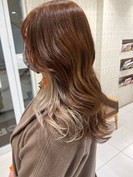 クレア本厚木(CREA) ［chii］インナーカラー　ホワイトベージュ