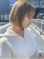 ロンド シャルム 吉祥寺(Lond charme)&nbsp;ショコラアッシュベージュミニボブショート縮毛矯正髪質改善