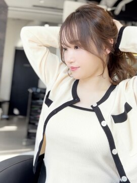 ジエクト カナウ(The Ect canow) レイヤーロング20代30代小顔ヘア韓国ヘア垢抜け