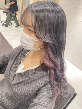 ファンド 千葉(fand) インナーカラー/グレー/ピンク/千葉/MANAMI