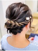 結婚式お呼ばれヘアアレンジ