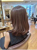 ◆セミディ艶髪美髪レイヤーカットシアーカラーワンカール