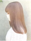 ミルクティーベージュダブルカラーグレージュカラーハイライト
