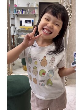 ハイバレーヘアーメゾン(HIGH VALLEY HAIRMAISON) キッズカット前髪カットワンカールボブ岡山南中央町