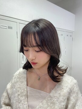 アッシュ 下北沢店(Ash) 艶々グレージュのくびれヘア