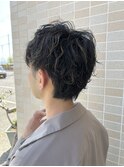 【メンズこなれパーマ】